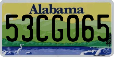 AL license plate 53CG065