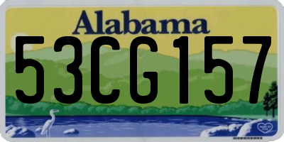 AL license plate 53CG157