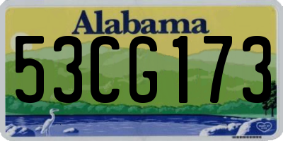 AL license plate 53CG173