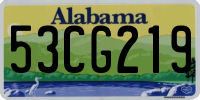 AL license plate 53CG219