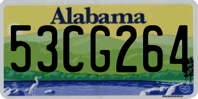 AL license plate 53CG264