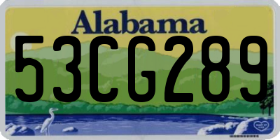 AL license plate 53CG289