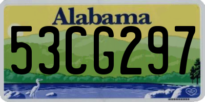 AL license plate 53CG297