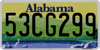 AL license plate 53CG299