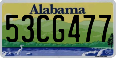 AL license plate 53CG477