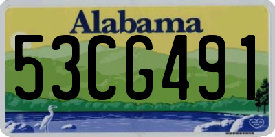 AL license plate 53CG491
