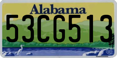 AL license plate 53CG513