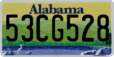 AL license plate 53CG528