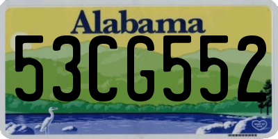 AL license plate 53CG552