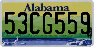 AL license plate 53CG559