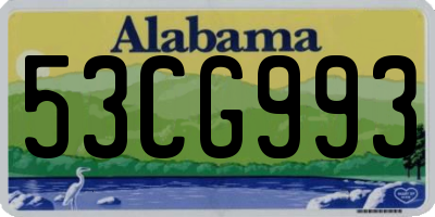 AL license plate 53CG993