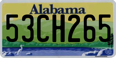 AL license plate 53CH265