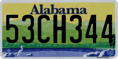 AL license plate 53CH344