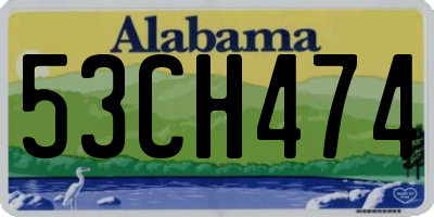 AL license plate 53CH474