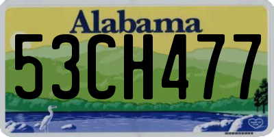 AL license plate 53CH477