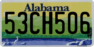 AL license plate 53CH506