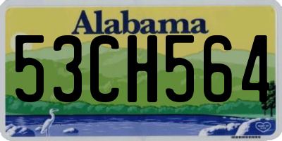 AL license plate 53CH564
