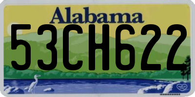 AL license plate 53CH622