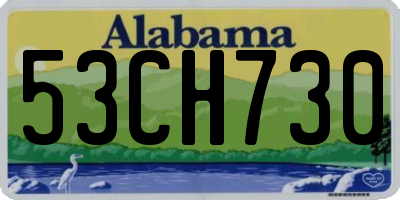 AL license plate 53CH730