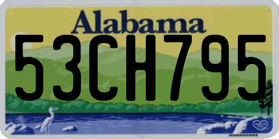 AL license plate 53CH795