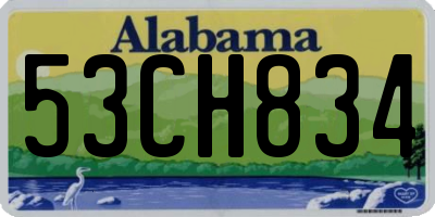 AL license plate 53CH834