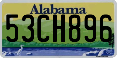 AL license plate 53CH896