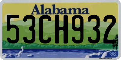 AL license plate 53CH932