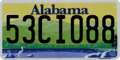 AL license plate 53CI088