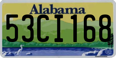 AL license plate 53CI168