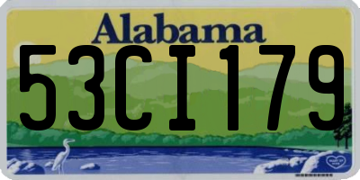 AL license plate 53CI179