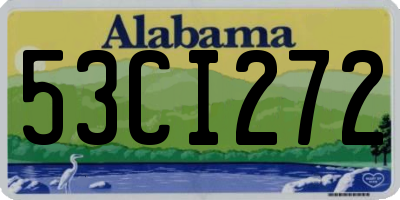 AL license plate 53CI272