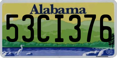 AL license plate 53CI376