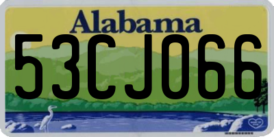 AL license plate 53CJ066