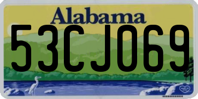 AL license plate 53CJ069