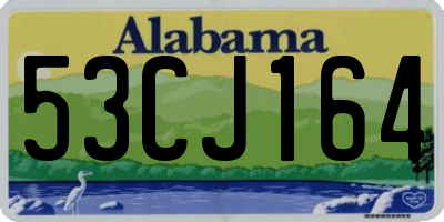 AL license plate 53CJ164