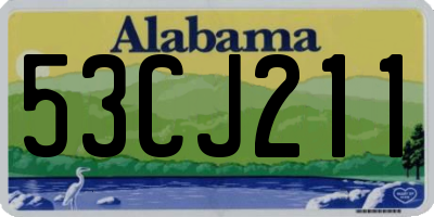 AL license plate 53CJ211