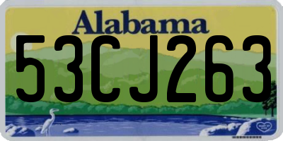 AL license plate 53CJ263