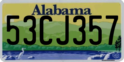 AL license plate 53CJ357