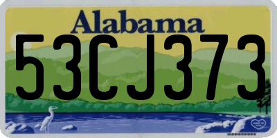 AL license plate 53CJ373