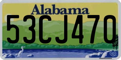 AL license plate 53CJ470