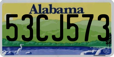 AL license plate 53CJ573