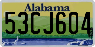 AL license plate 53CJ604