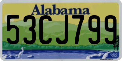 AL license plate 53CJ799