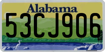 AL license plate 53CJ906