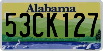 AL license plate 53CK127