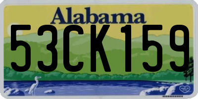 AL license plate 53CK159