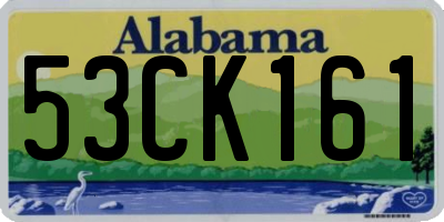 AL license plate 53CK161