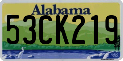 AL license plate 53CK219