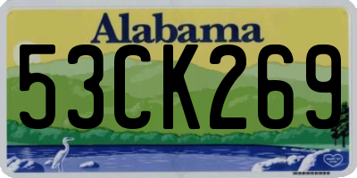 AL license plate 53CK269