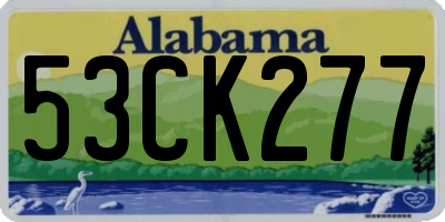 AL license plate 53CK277